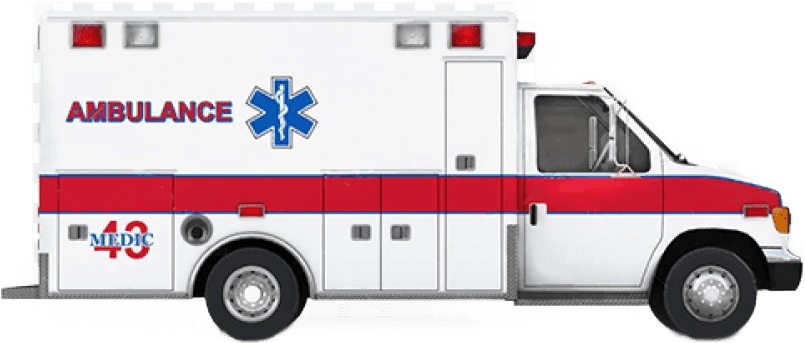 Ambulance plate vehicle