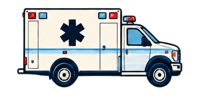 Ambulance plate vehicle